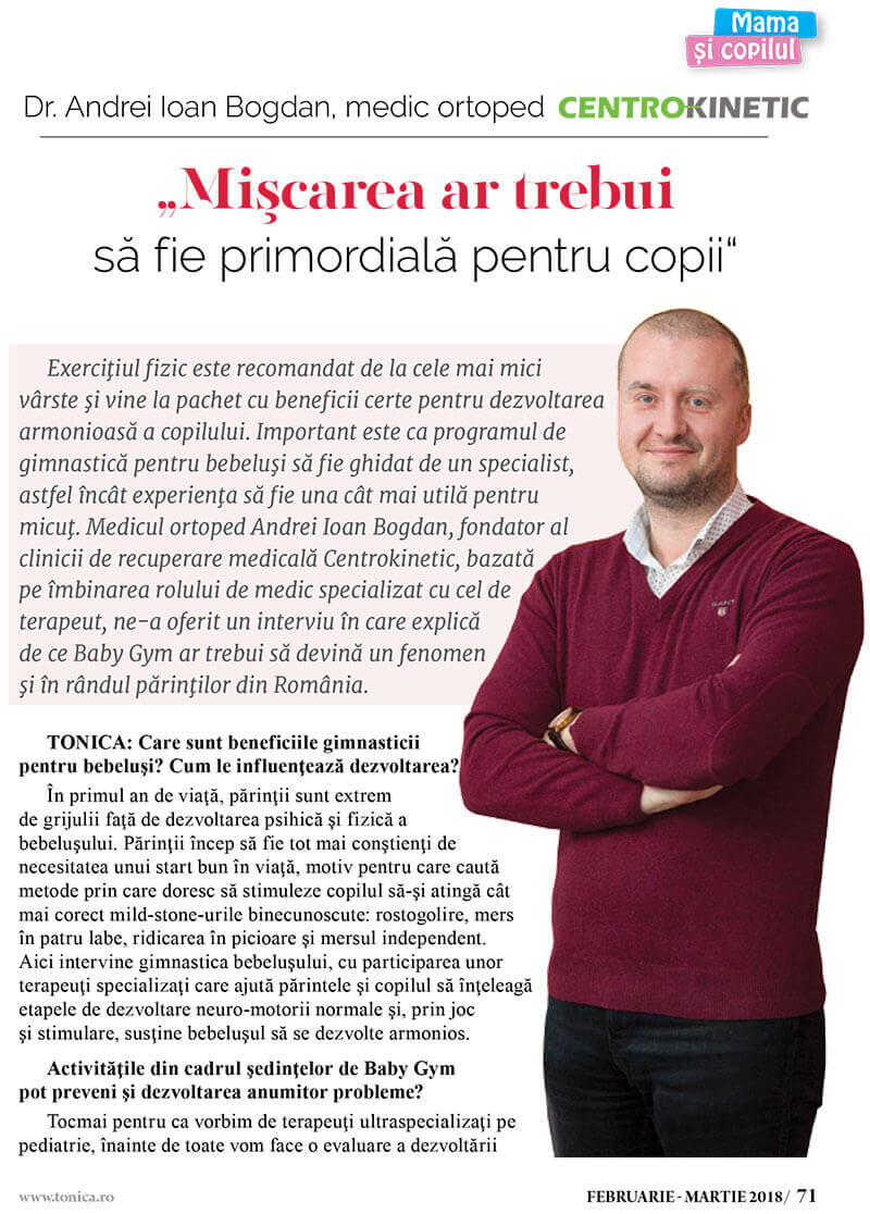 interviu revista tonica dr Andrei Bogdan pag 1