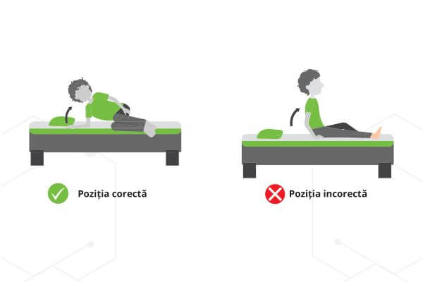 postura corecta ridicare din pat