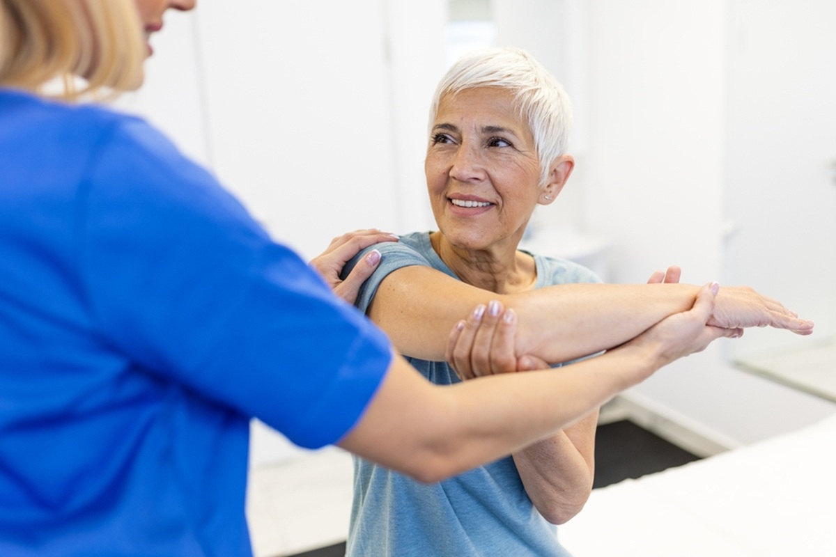 pacient in proces de recuperare medicala pentru reumatism