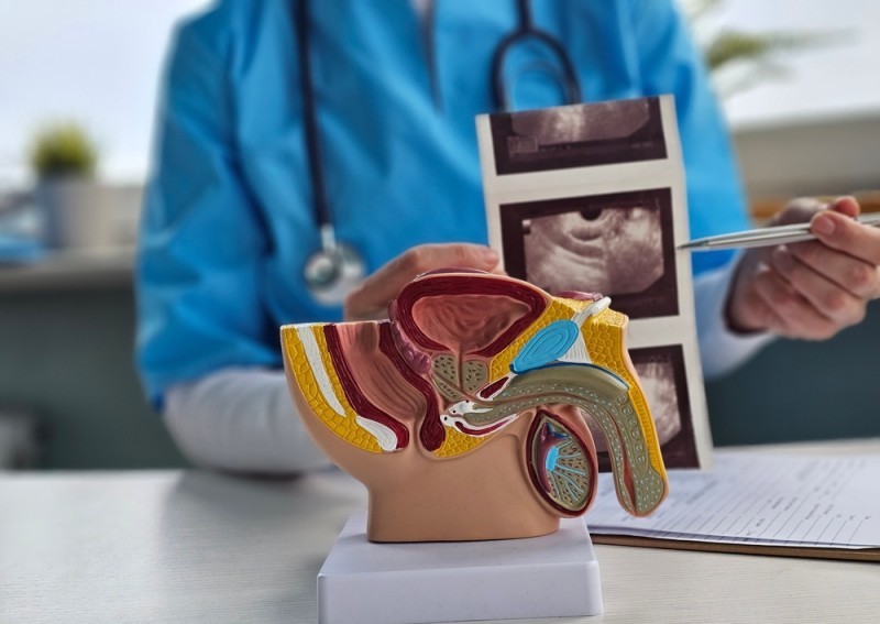 medic ii prezinta pacientului rezultatele ecografiei testiculare